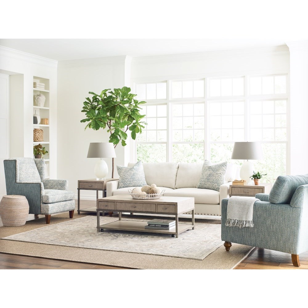 American Drew West Fork 924910 Bailey Farmhouse Coffee Table with Soft